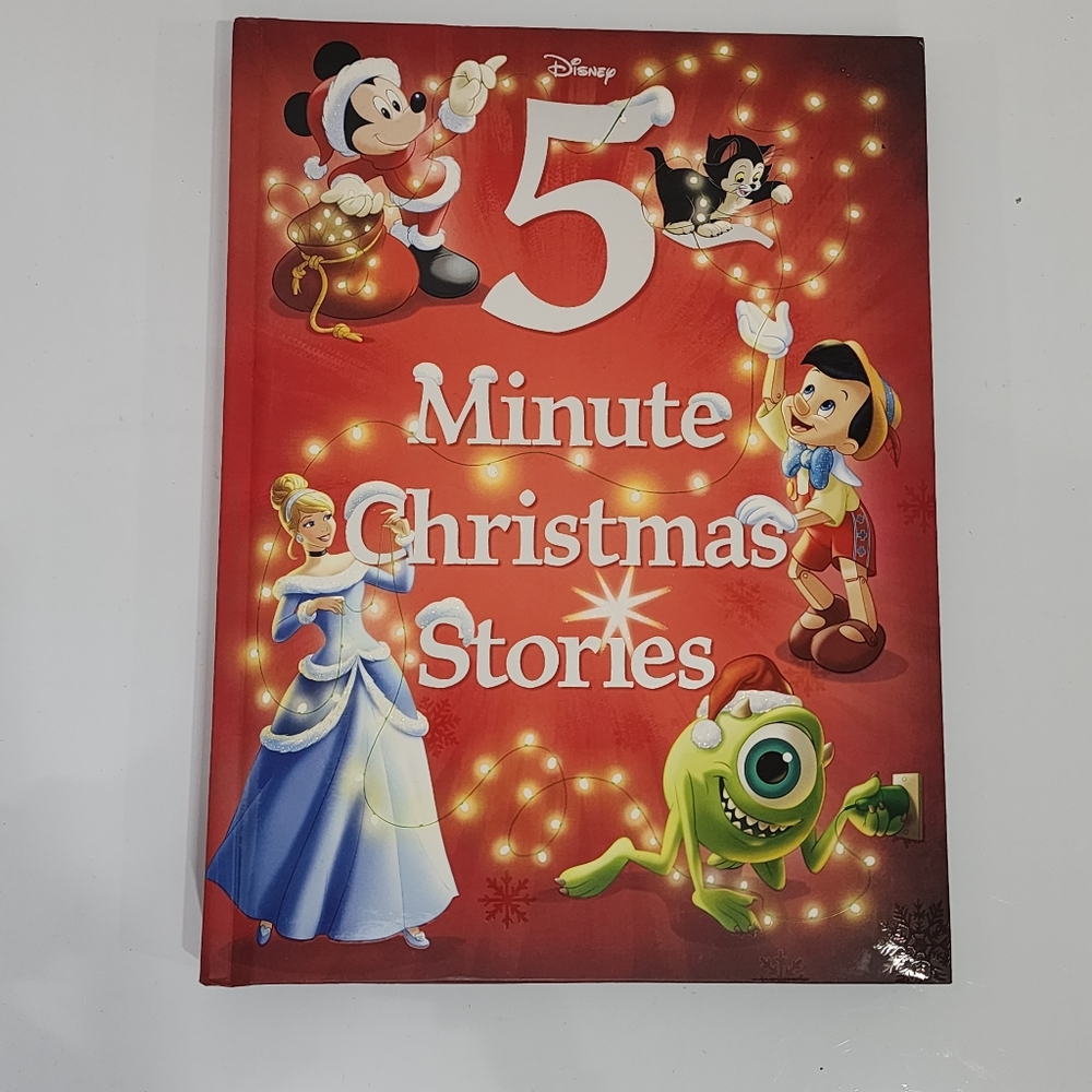 Hard Cover Disney 5 Minute Christmas Stories - Mickey Mouse Book